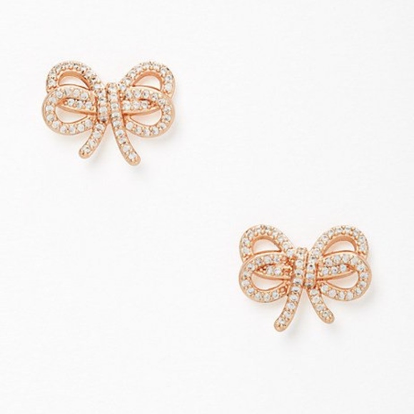 kate spade Jewelry - SOLD OUT! kate spade Rose Gold Pave Earrings